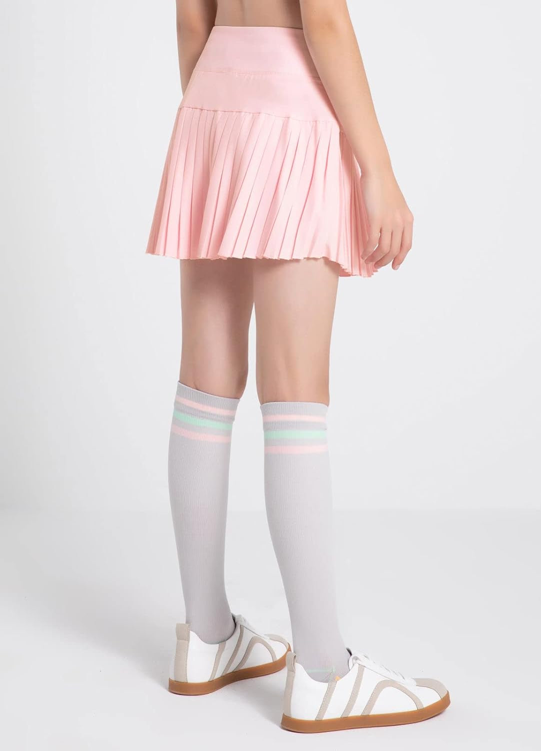 Girls' Tennis Skirts Pleated Golf Skort with Shorts Pockets Kids Athletic Active Wear